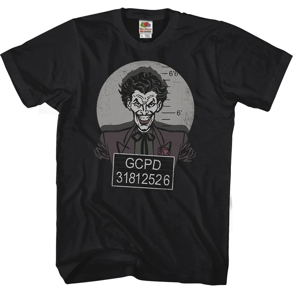 Joker Mug Shot Batman Tshirt